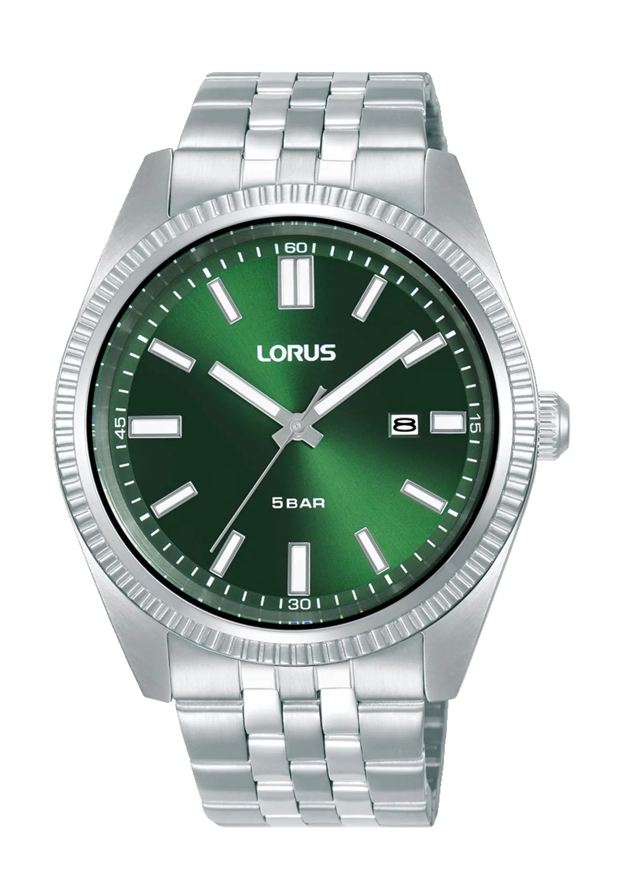 Elegante Edelstahl-Armbanduhr
