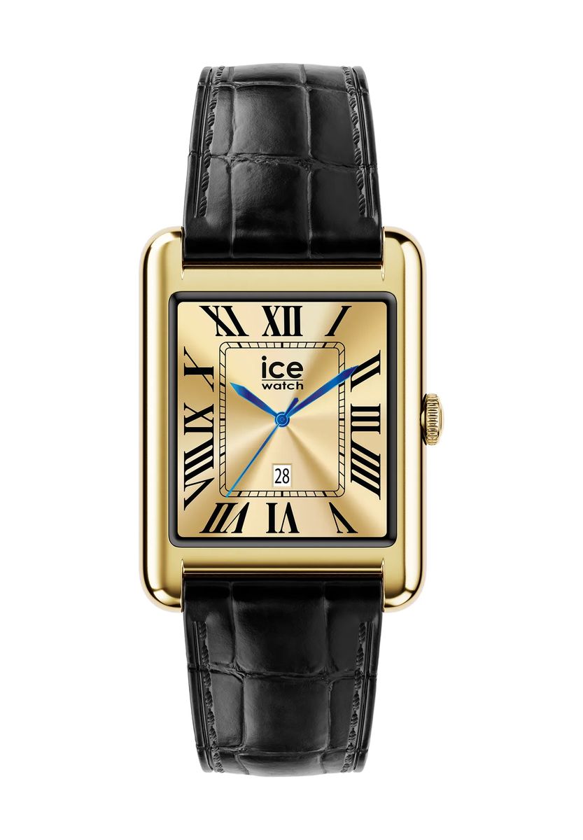 Elegante rechteckige Smartwatch mit römischen Ziffern