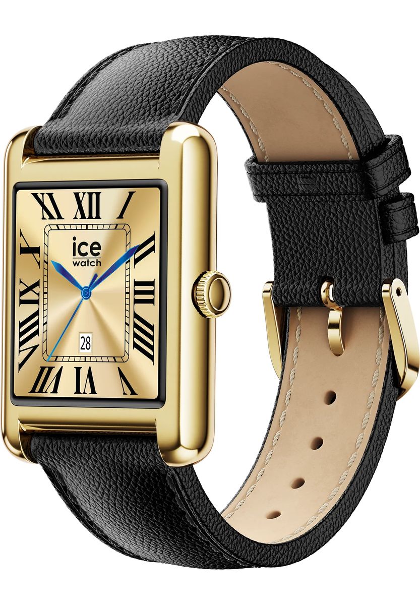 Klassische Eckige Smartwatch Römische Ziffern