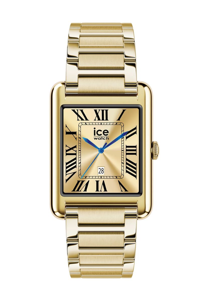 Elegante rechteckige Gliederketten-Smartwatch