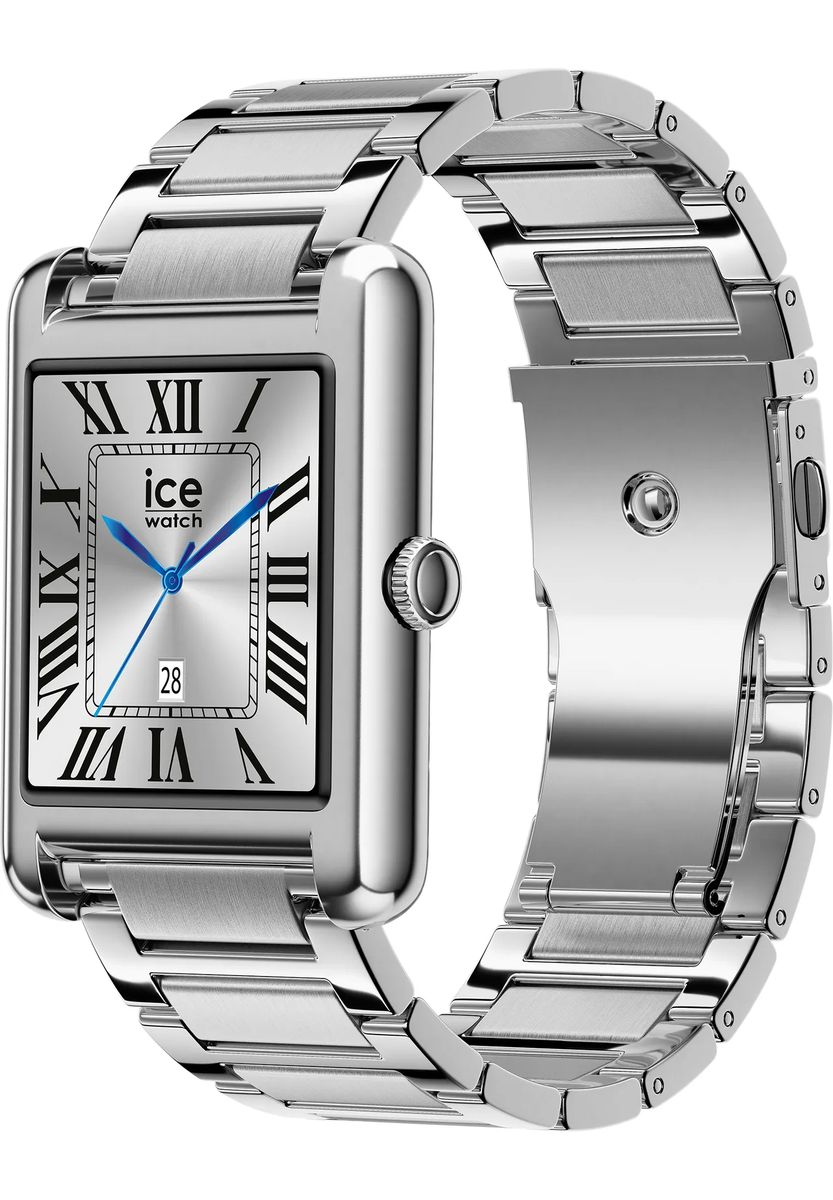 Klassische Eckige Metall Smartwatch
