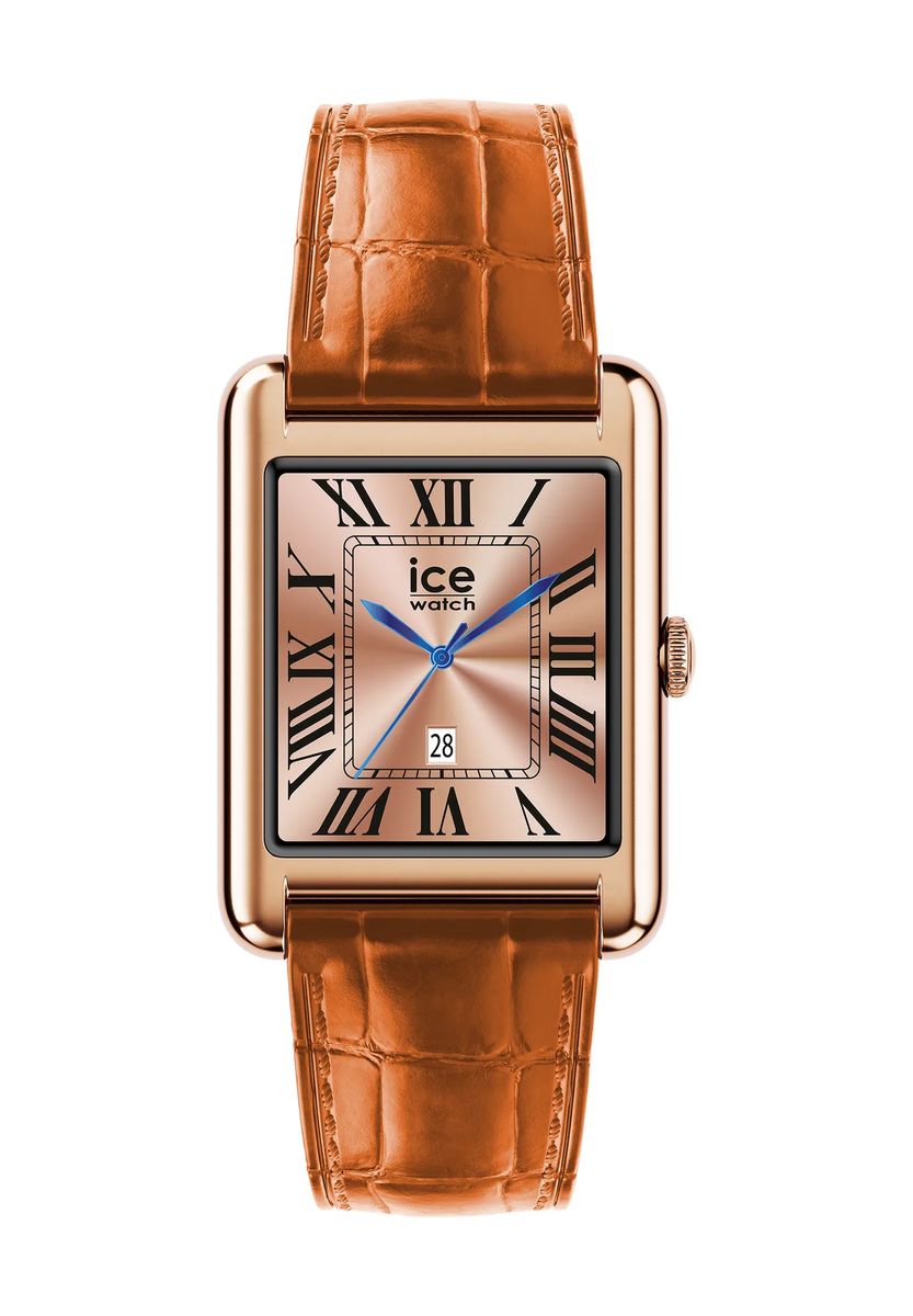 Elegante Smartwatch mit Kroko-Prägung-Armband