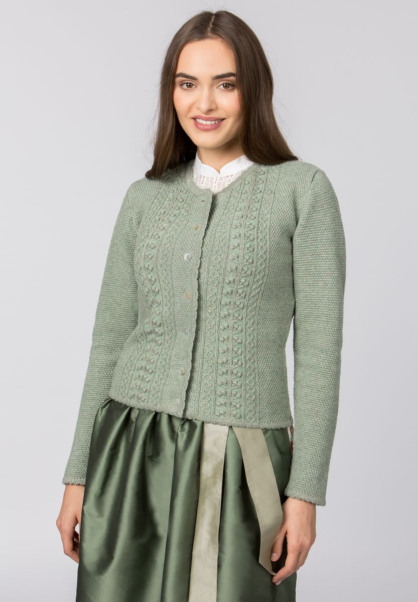 Klassische taillierte Strickjacke