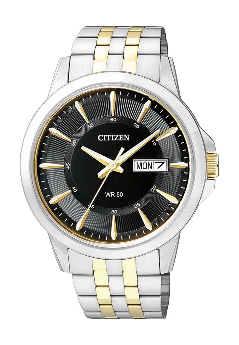 Klassische Bi-Color Tag-Datum Armbanduhr