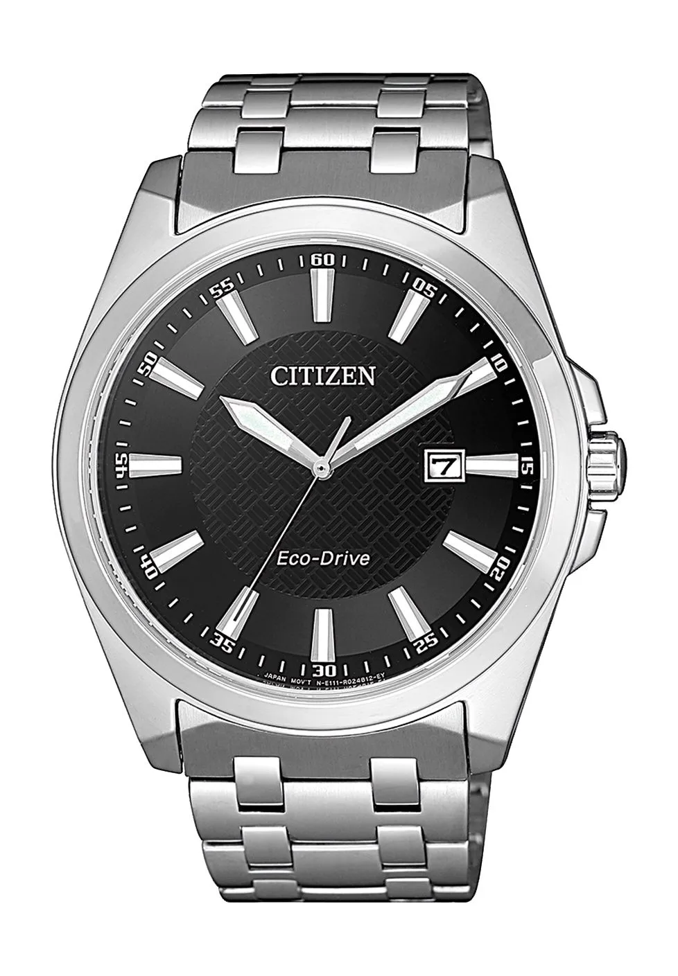 Elegante Eco-Drive Edelstahluhr