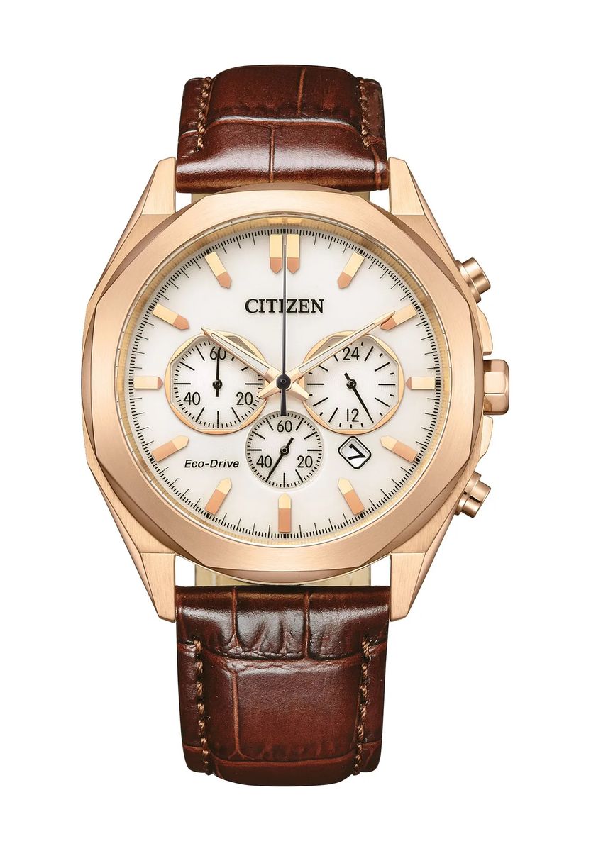 Eleganter Chronograph mit Lederarmband