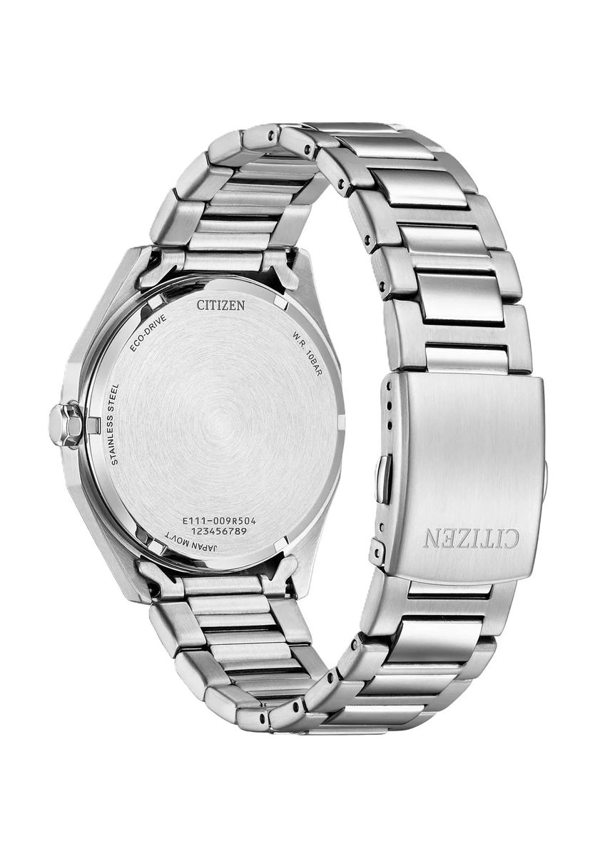 Eco-Drive Armbanduhr mit strukturiertem Zifferblatt