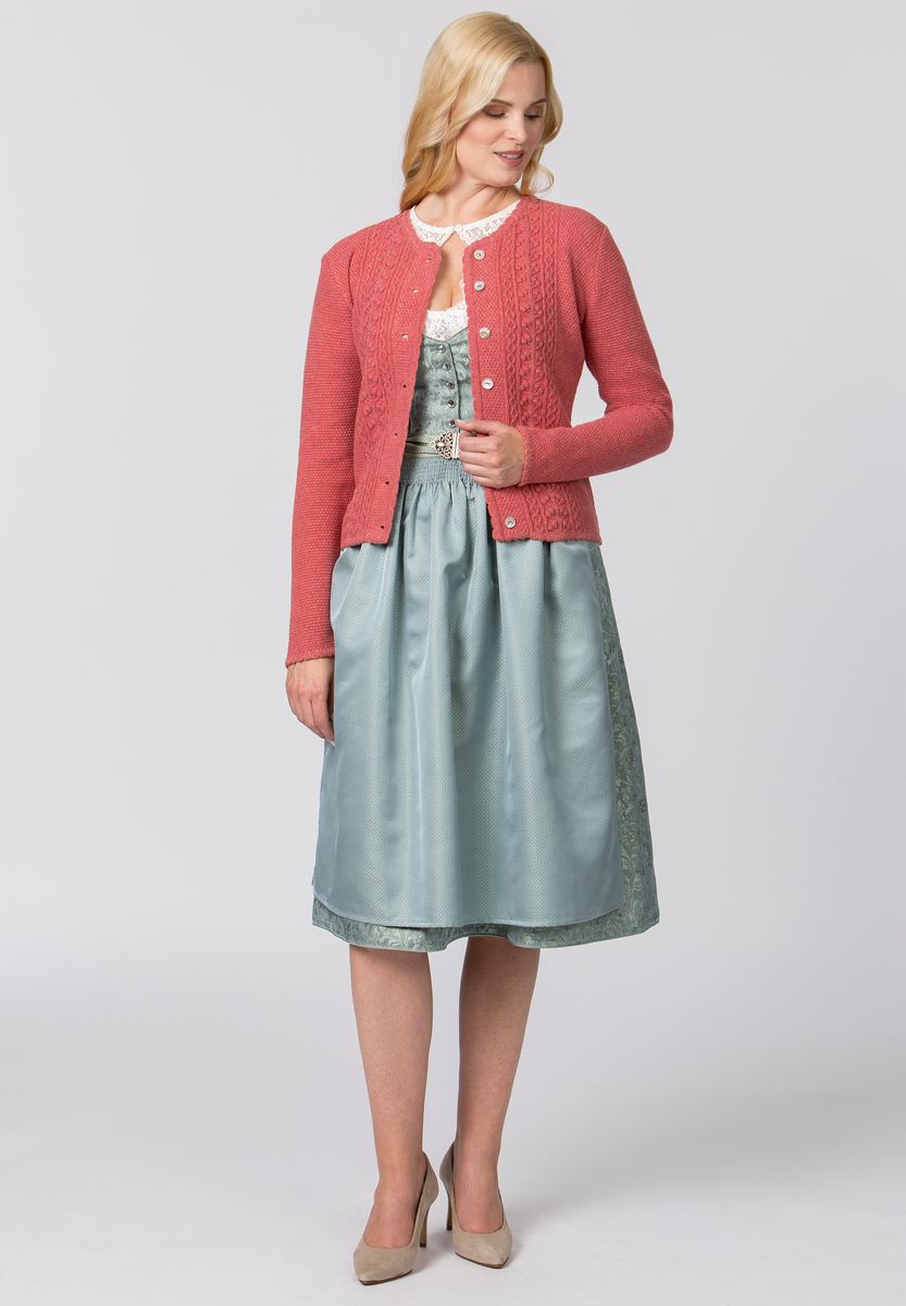Traditionelle taillierte Strickjacke mit Knöpfen