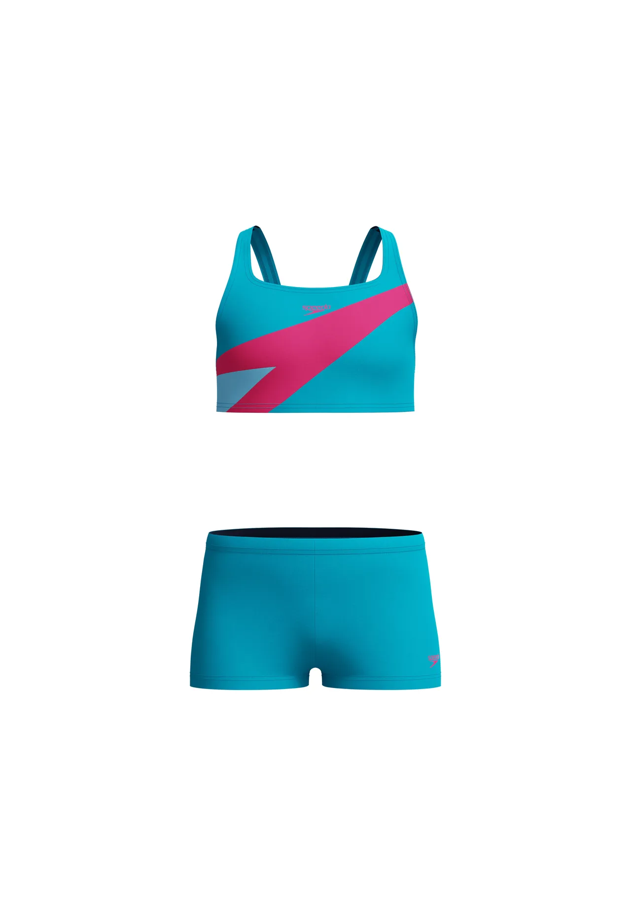 Sportlicher Zweiteiliger Schwimmanzug mit Shorts