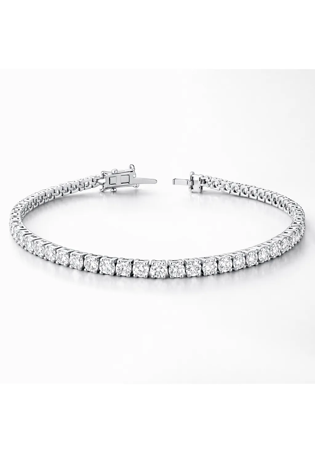 Elegantes Tennisarmband mit Lab-Diamanten