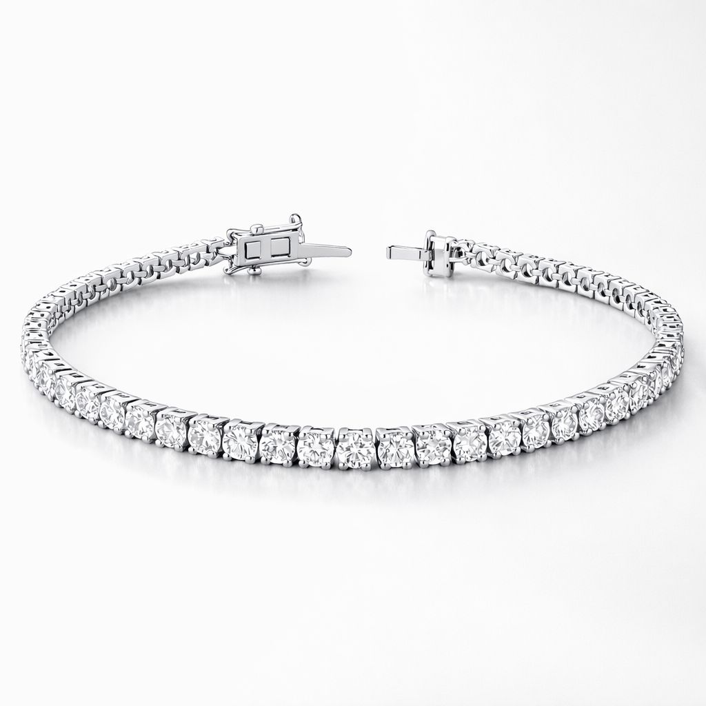 Elegantes Tennisarmband mit Lab-Diamanten