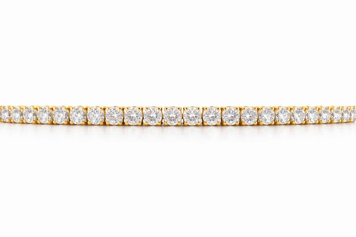Elegantes Tennisarmband mit Lab-Diamanten
