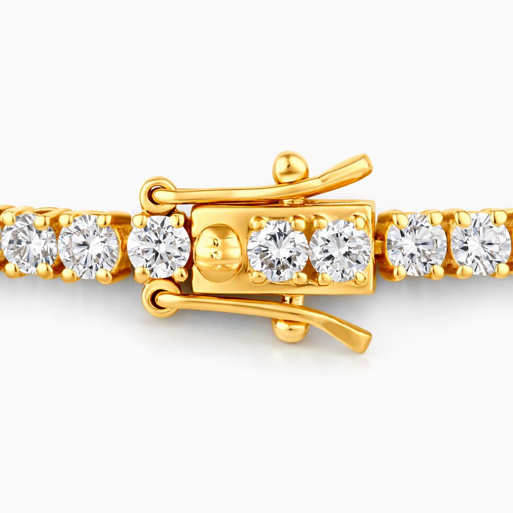 Elegantes Tennisarmband mit Lab-Diamanten