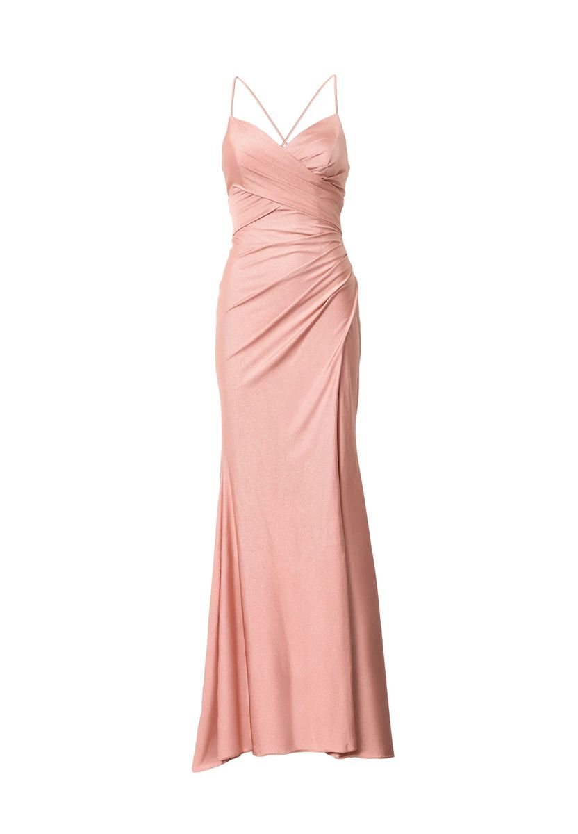 Schimmerndes Abendkleid im Korsett-Stil