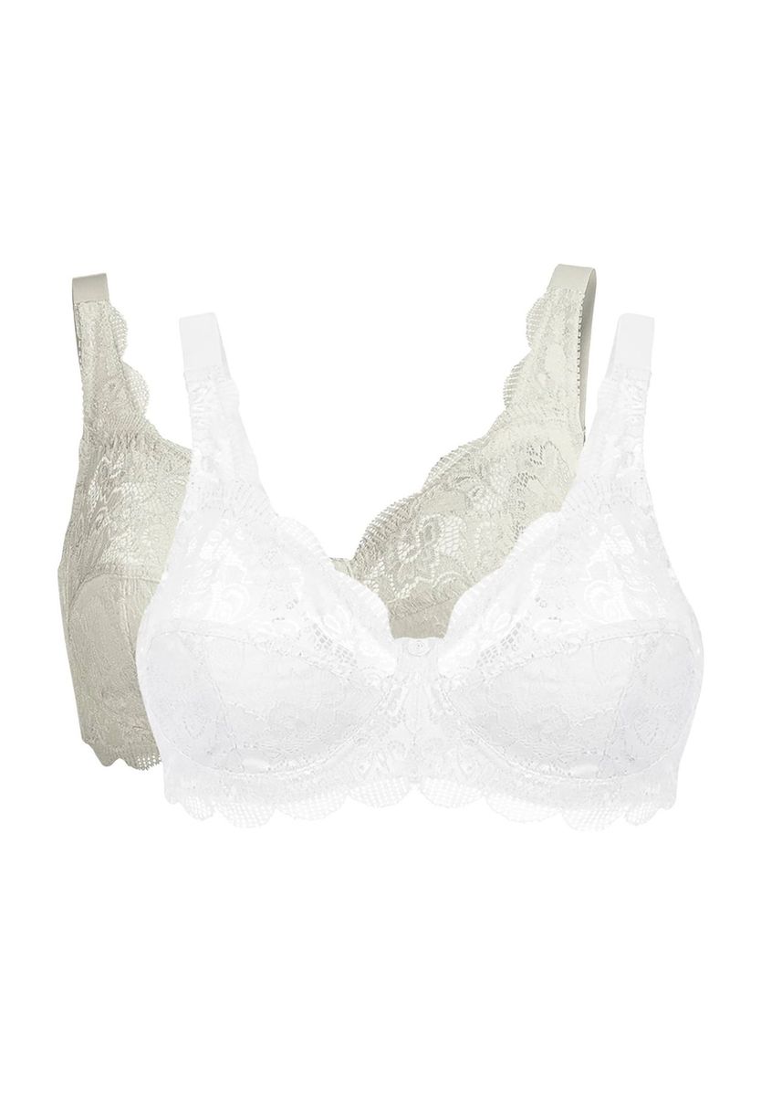 Bügelloser Spitzen-BH, 2er-Pack