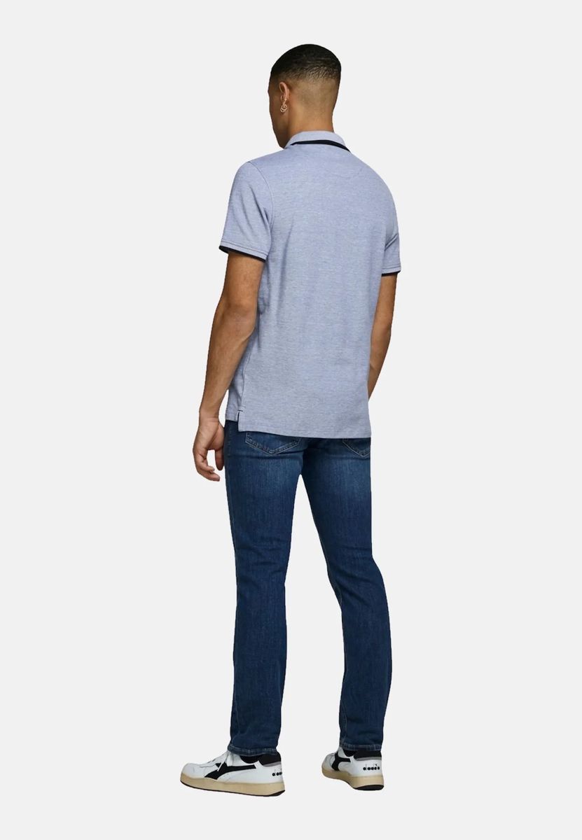Kurzarm-Poloshirt mit Kontrast-Details