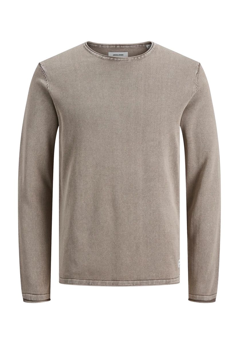 Leichter Strickpullover mit Rundhalsausschnitt