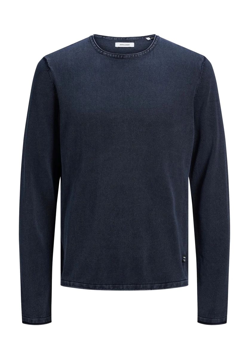 Baumwollpullover mit Rollsaum-Kanten