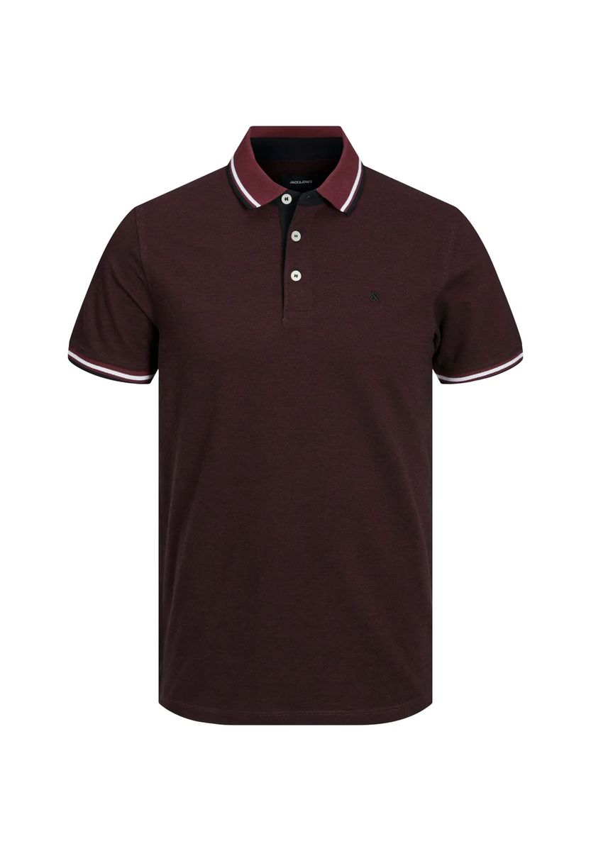 Slim-Fit Poloshirt mit Kontraststreifen
