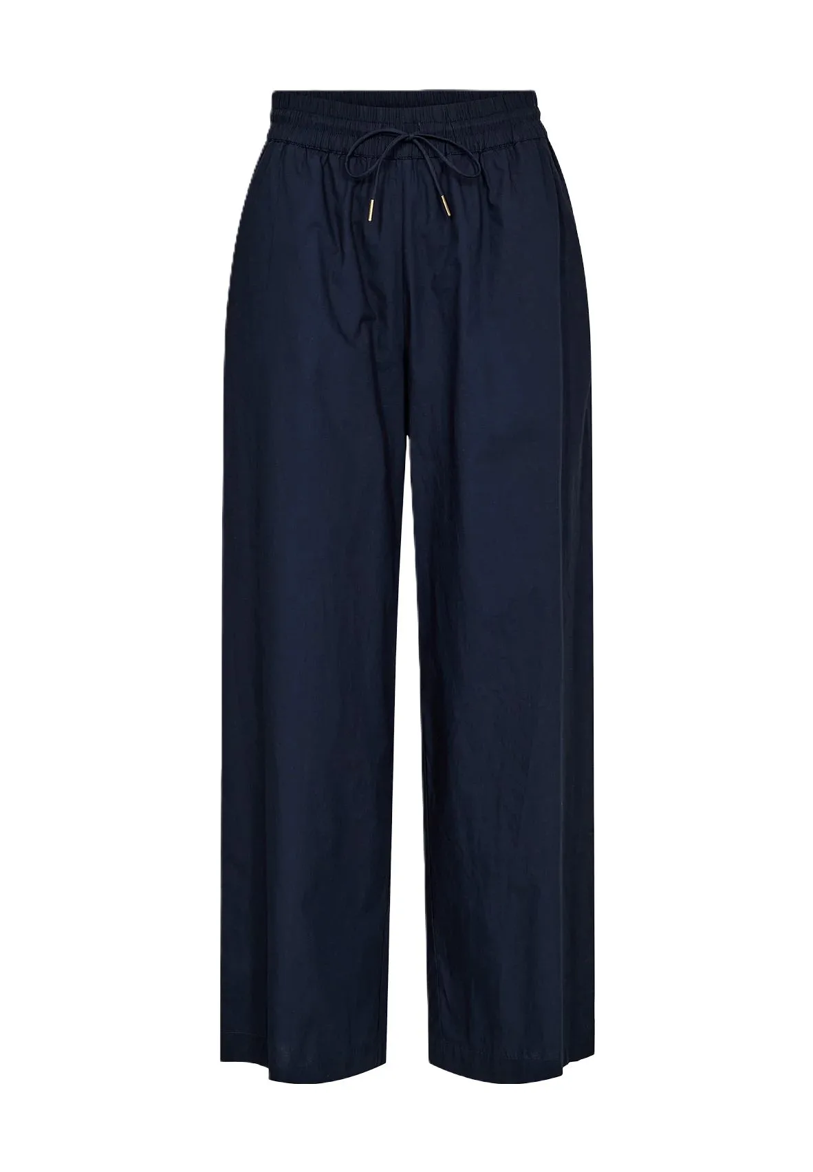 Weite Baumwollhose mit Tunnelzug