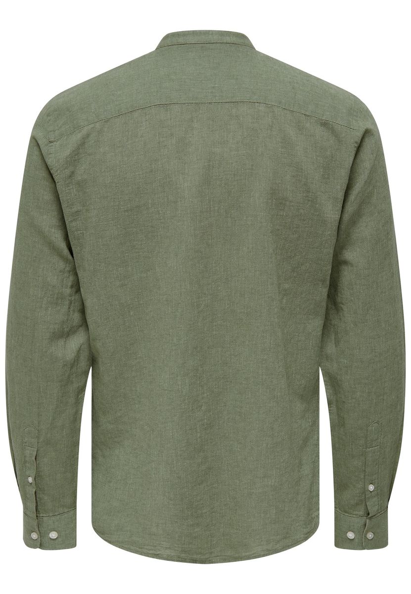 Slim Fit Hemd mit Stehkragen