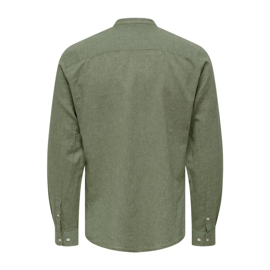 Slim Fit Hemd mit Stehkragen