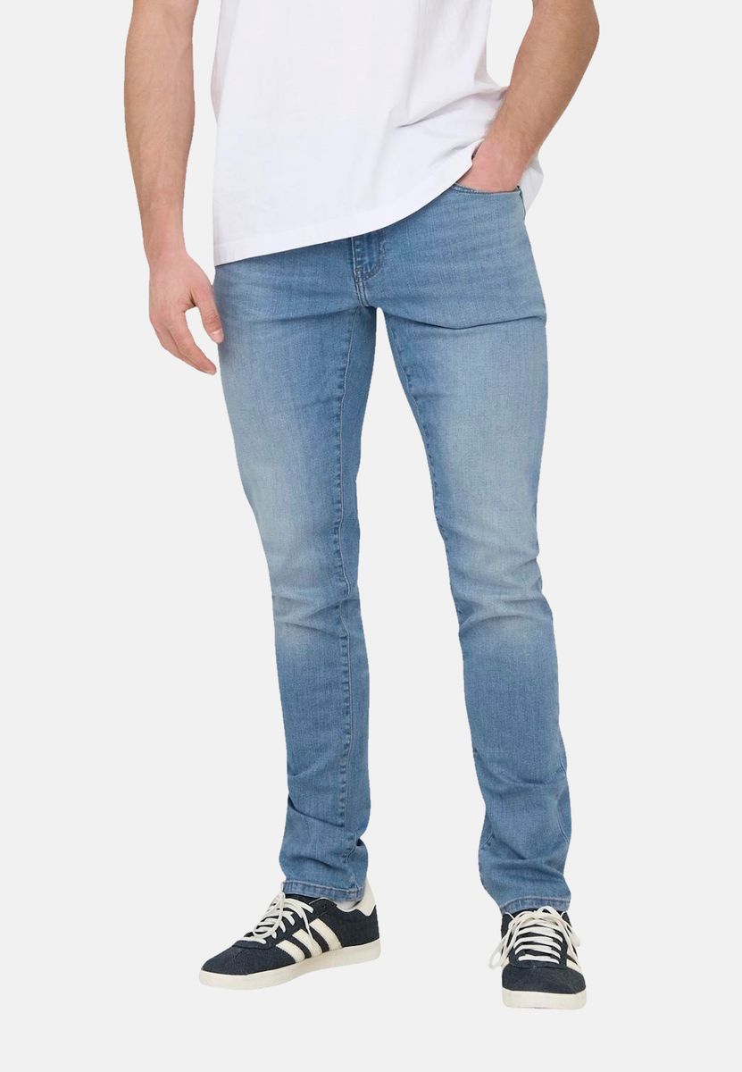 Schmal geschnittene Five-Pocket-Jeans