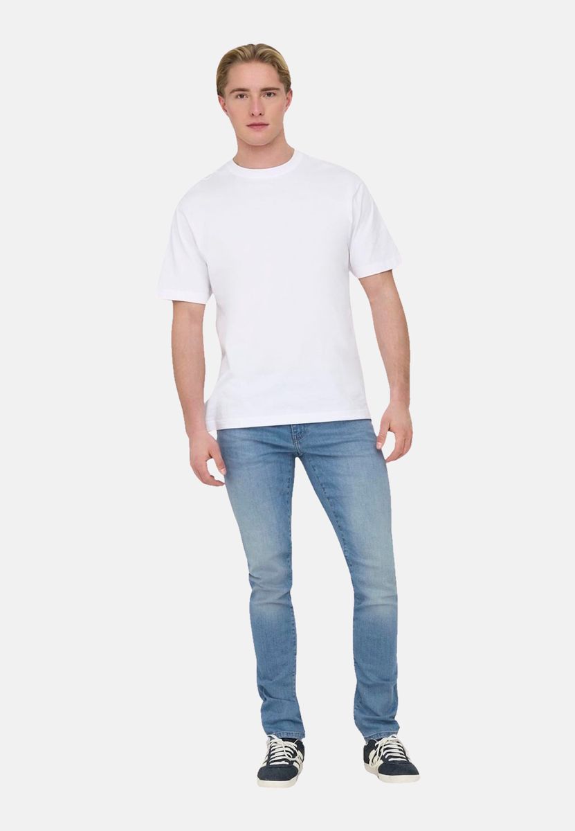 Schmal geschnittene Five-Pocket-Jeans