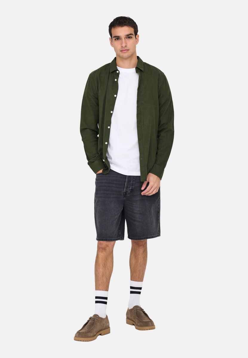 Klassisches Slim-Fit Langarmhemd