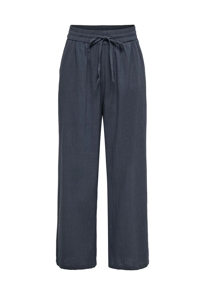 Lockere Weitbein-Hose mit Tunnelzug
