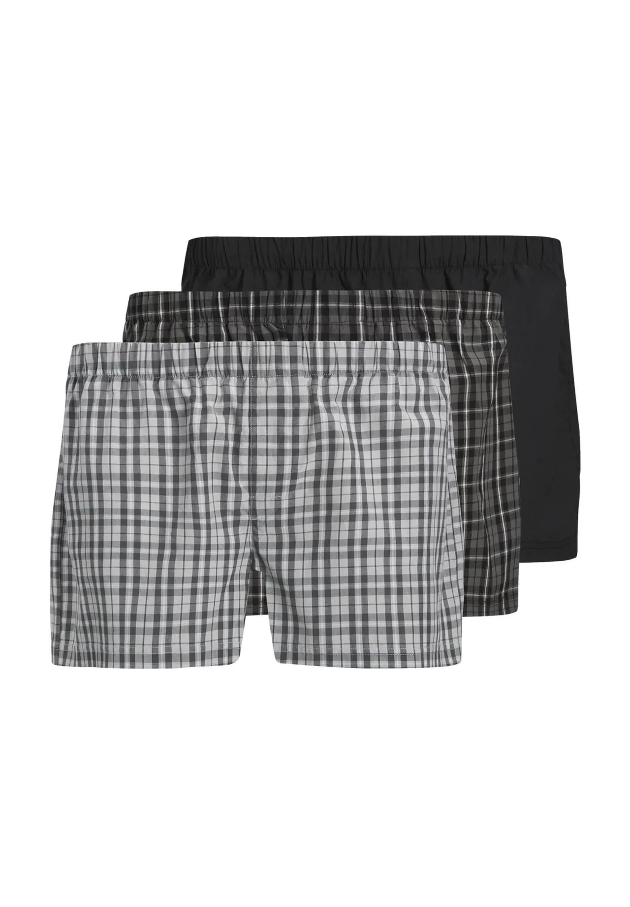 Karierte locker geschnittene Baumwoll-Boxershorts