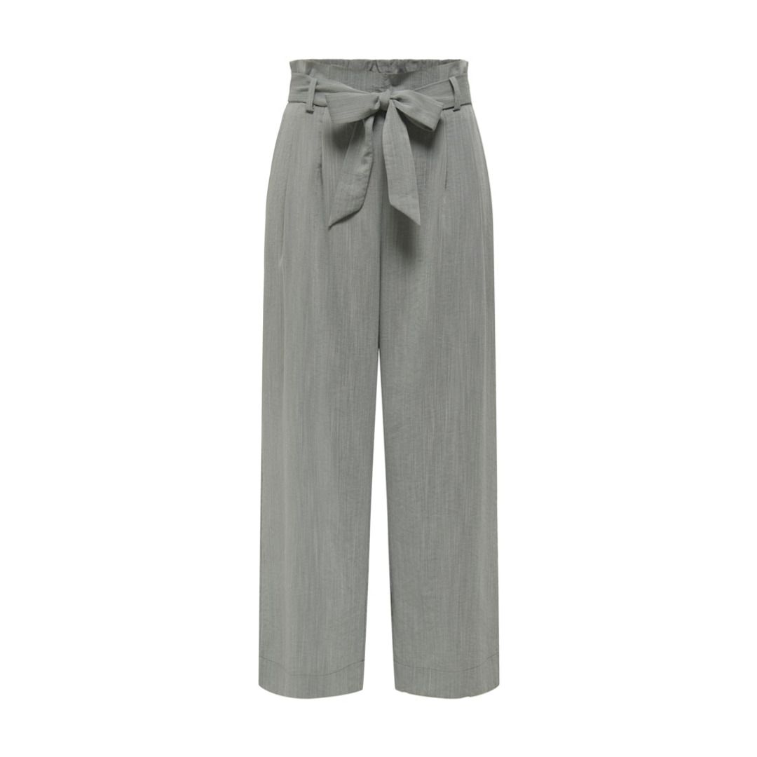 Weite Paperbag-Hose mit hohem Bund
