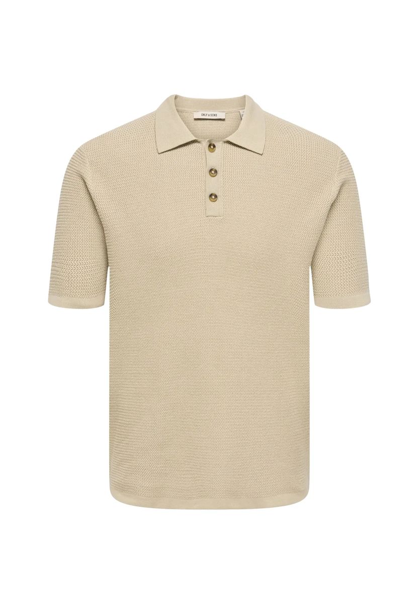 Klassisches strukturiertes Strick-Polo