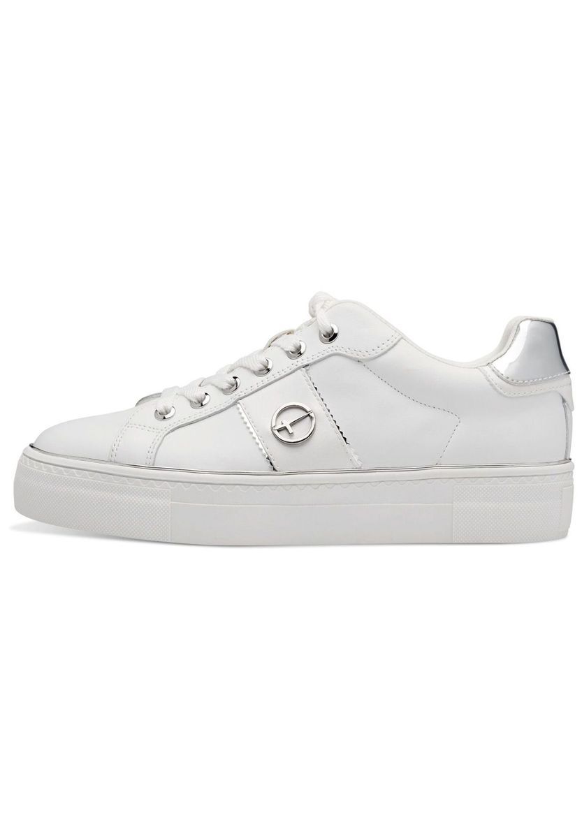 Klassischer weißer Leder-Sneaker