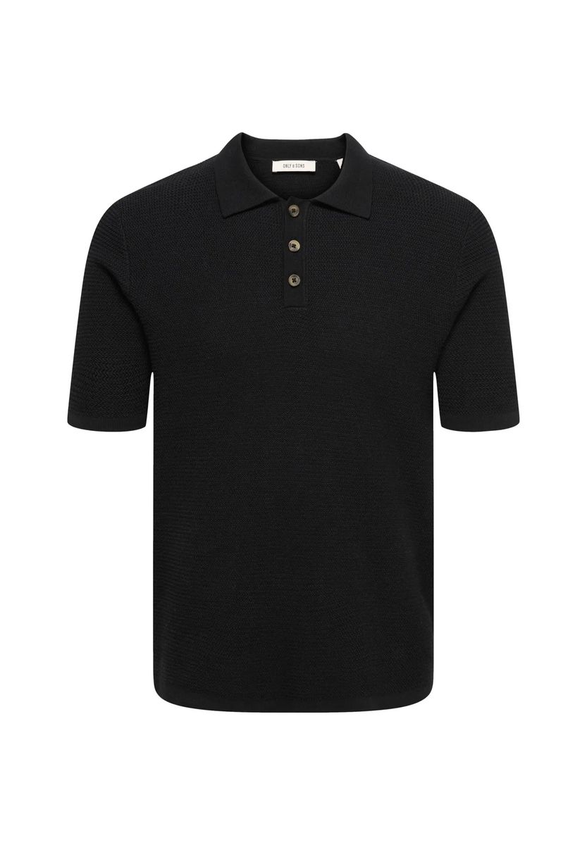 Kurzärmeliges Strick-Poloshirt