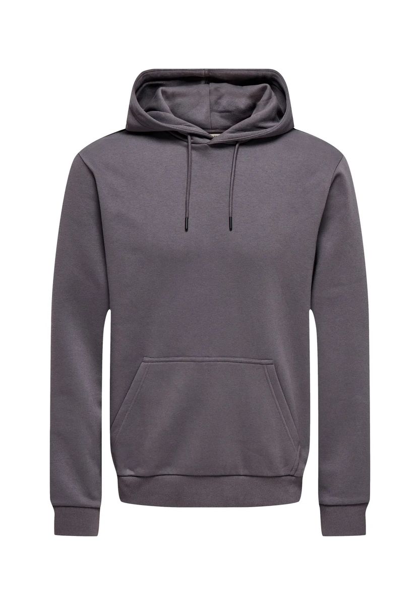 Minimalistischer Kapuzenpullover mit Kängurutasche