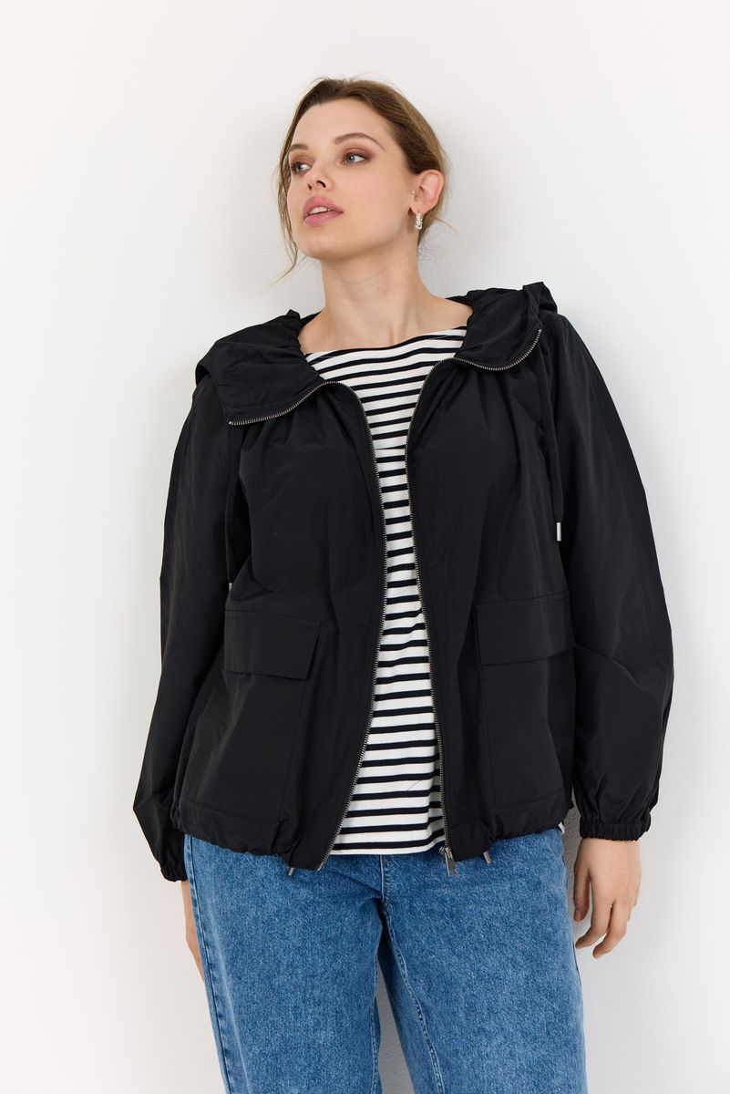Relaxte Kapuzenjacke mit Pattentaschen