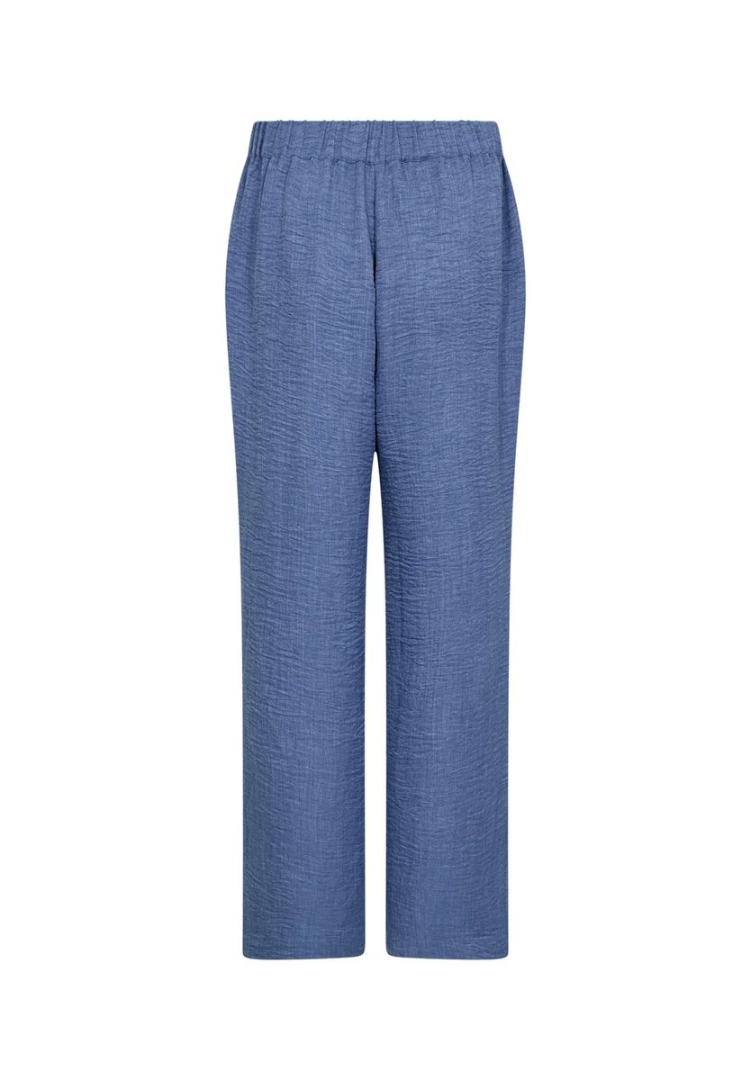 Strukturierte Hose mit weitem Bein