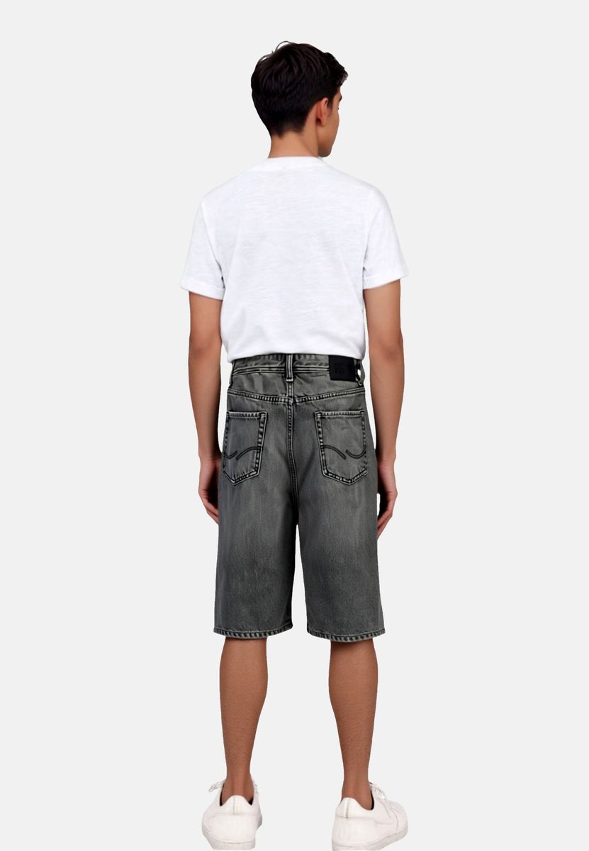 Weite Jeans-Shorts