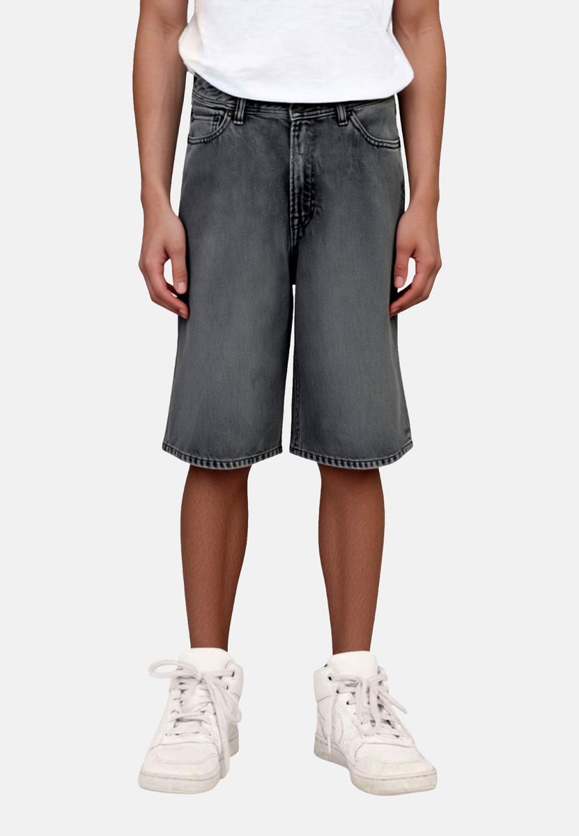 Weite Jeans-Shorts