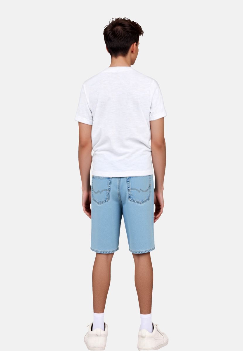 Locker geschnittene Jeans-Shorts