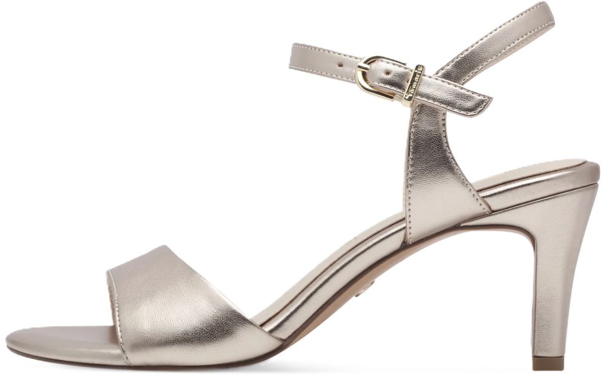 Tamaris Sandalette, Dornschließe, für Damen, gold, 37