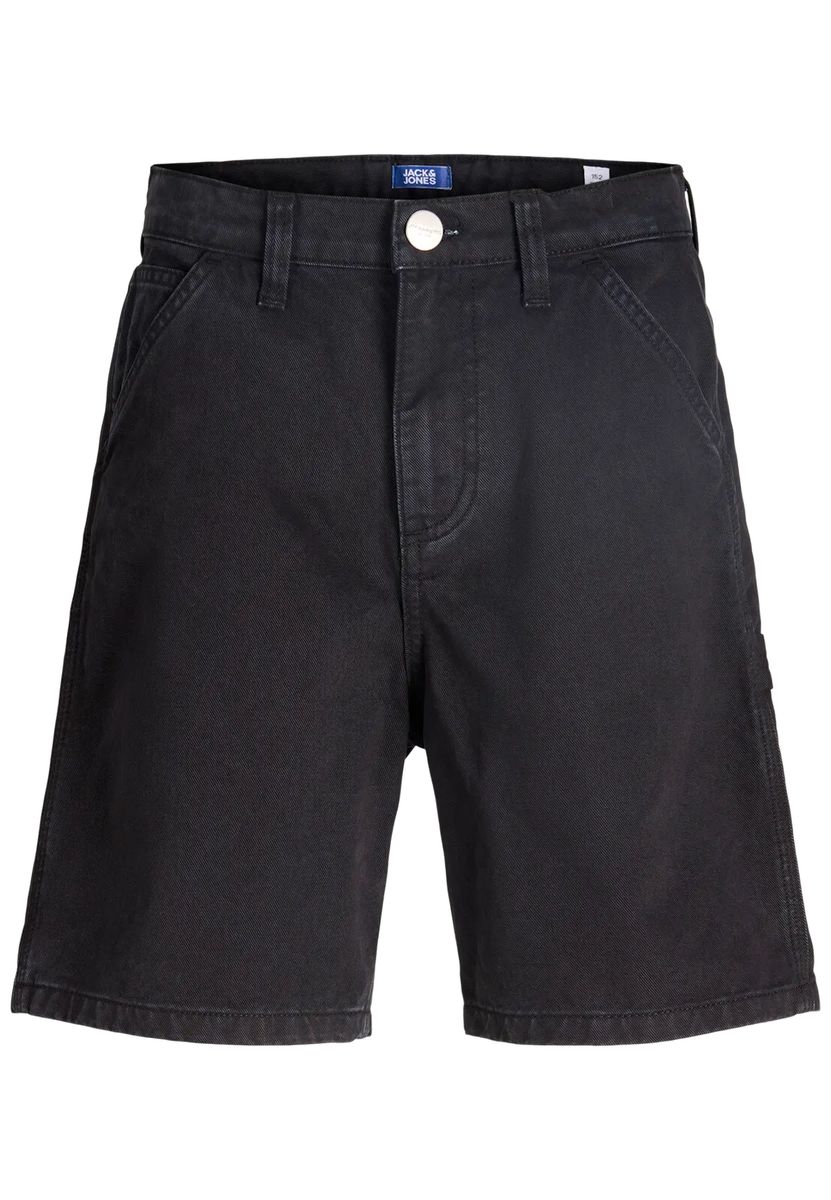 Gerade geschnittene Worker-Denim-Shorts