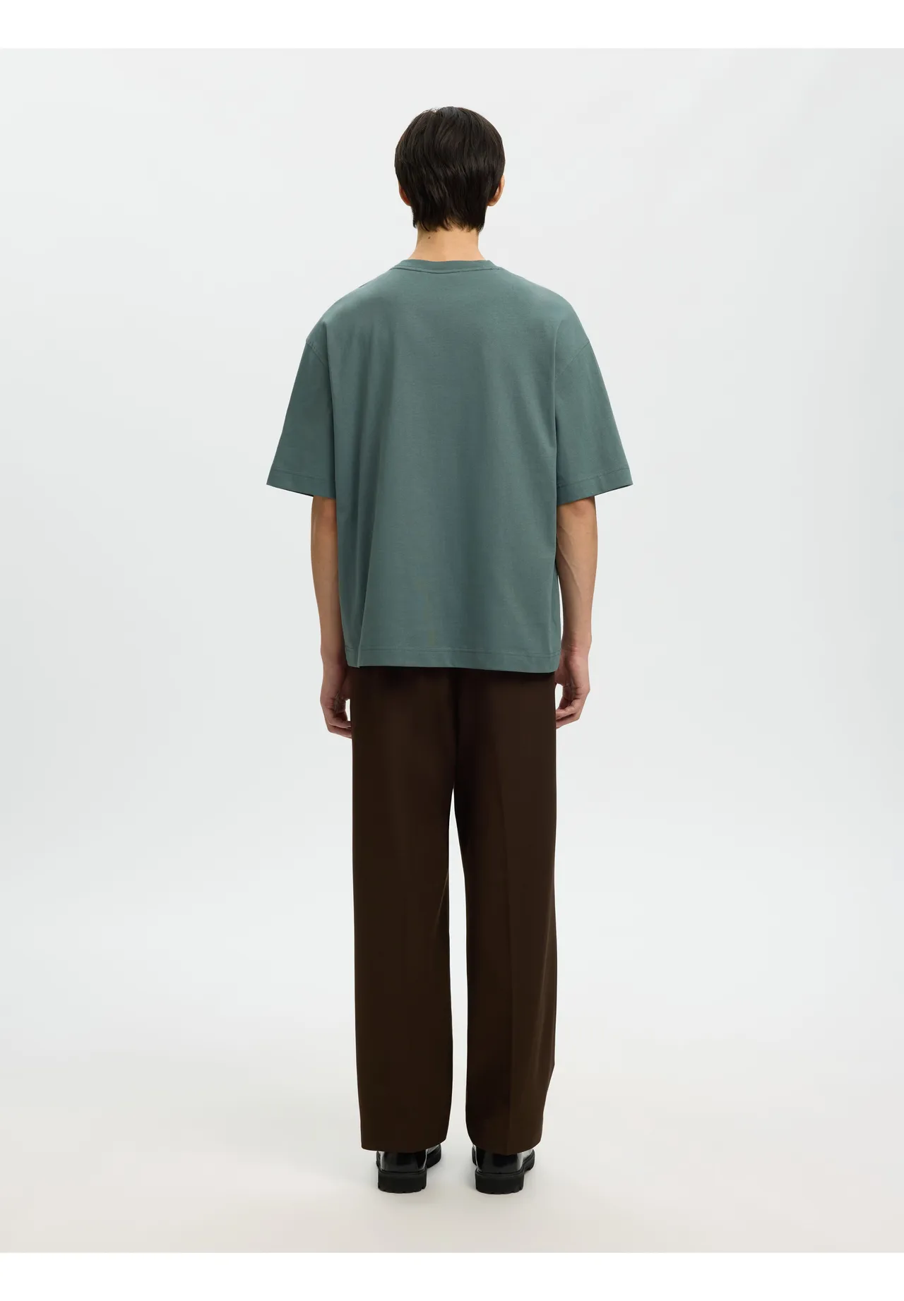 Lockeres Kurzarm-Shirt mit Logo-Print