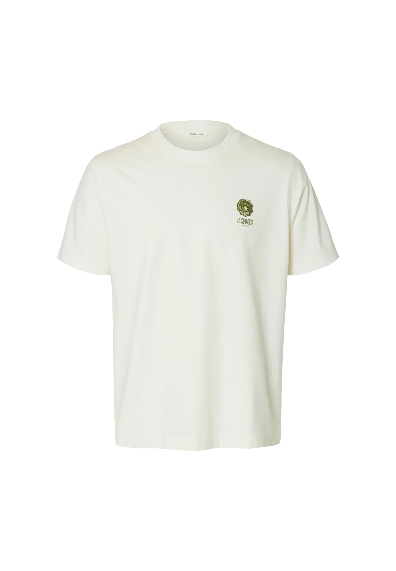Grafik-T-Shirt mit Sonnenschirm-Print