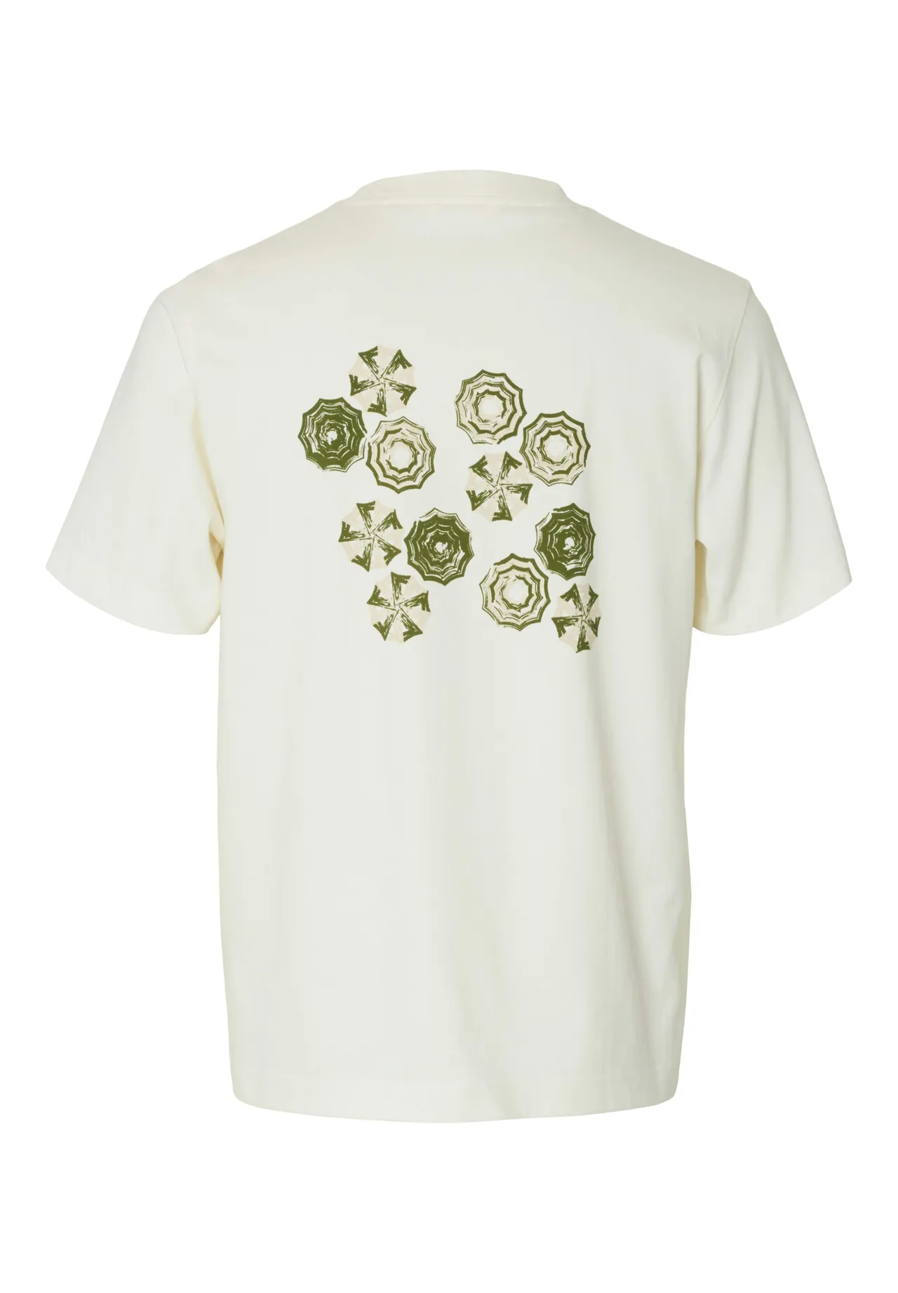 Grafik-T-Shirt mit Sonnenschirm-Print