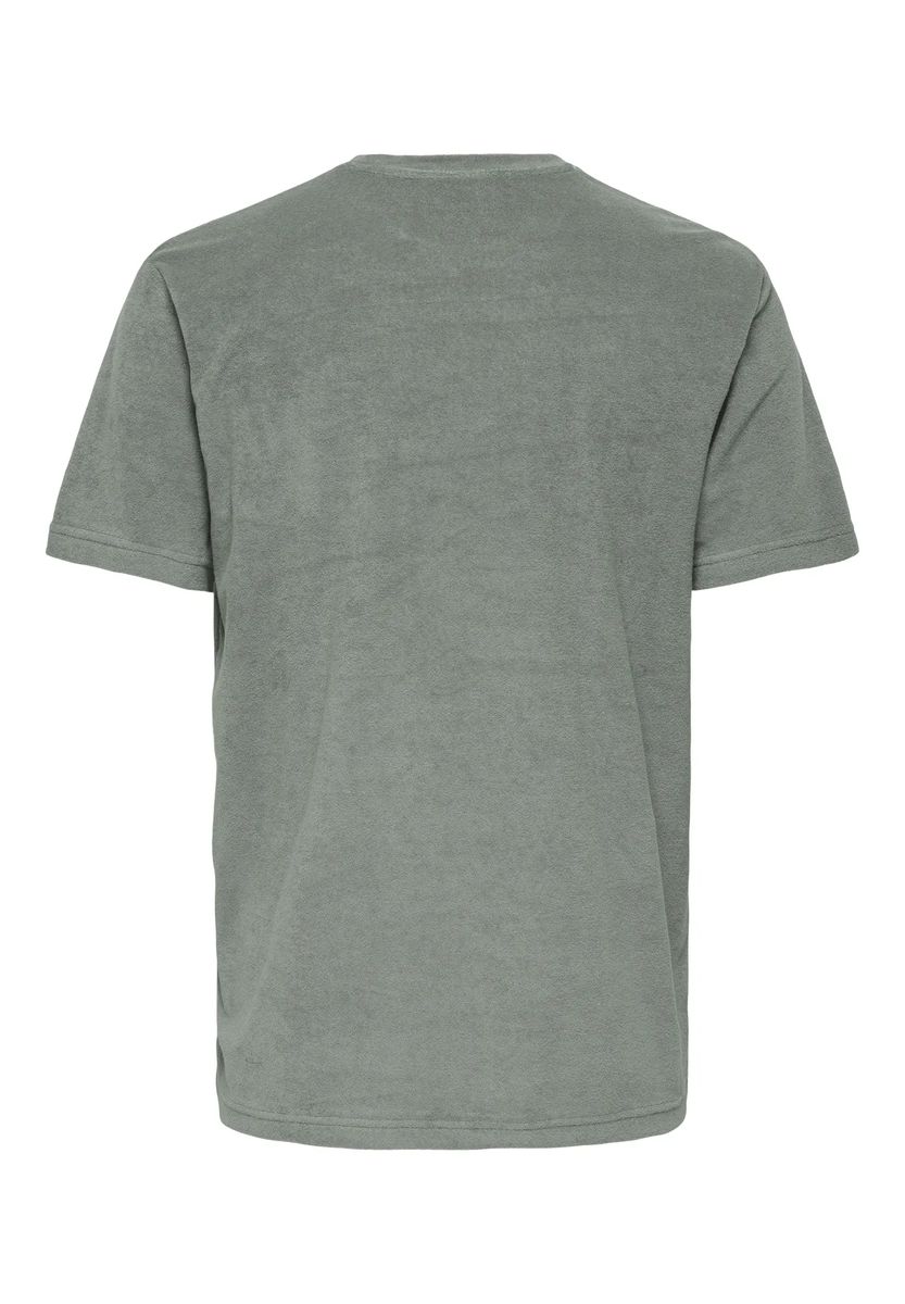 Besticktes T-Shirt aus Frottee