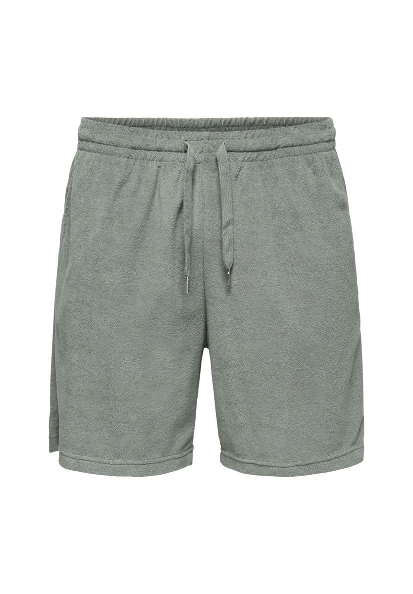 Lässige Frottee-Shorts mit Tunnelzug