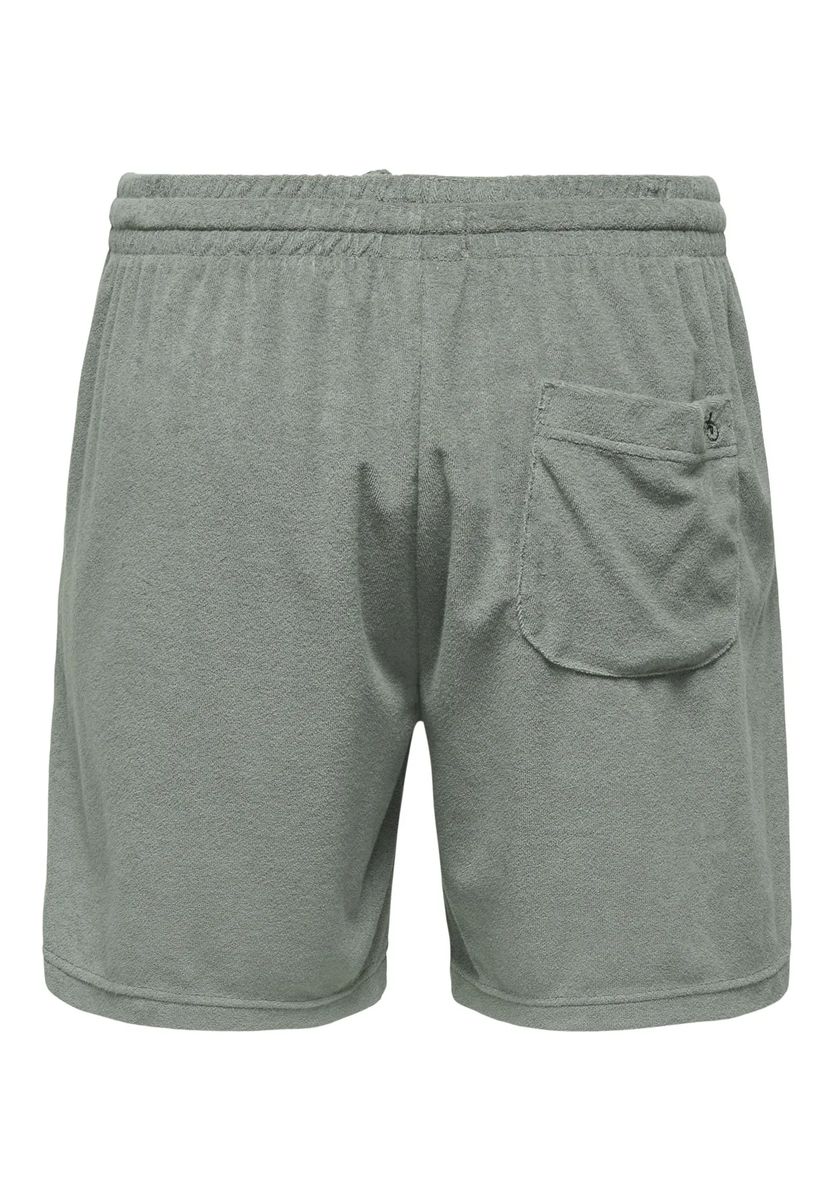 Lässige Frottee-Shorts mit Tunnelzug