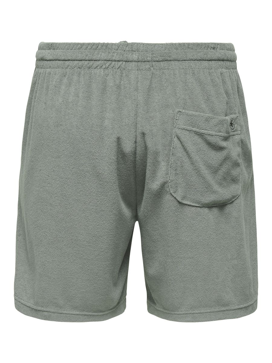 Lässige Frottee-Shorts mit Tunnelzug